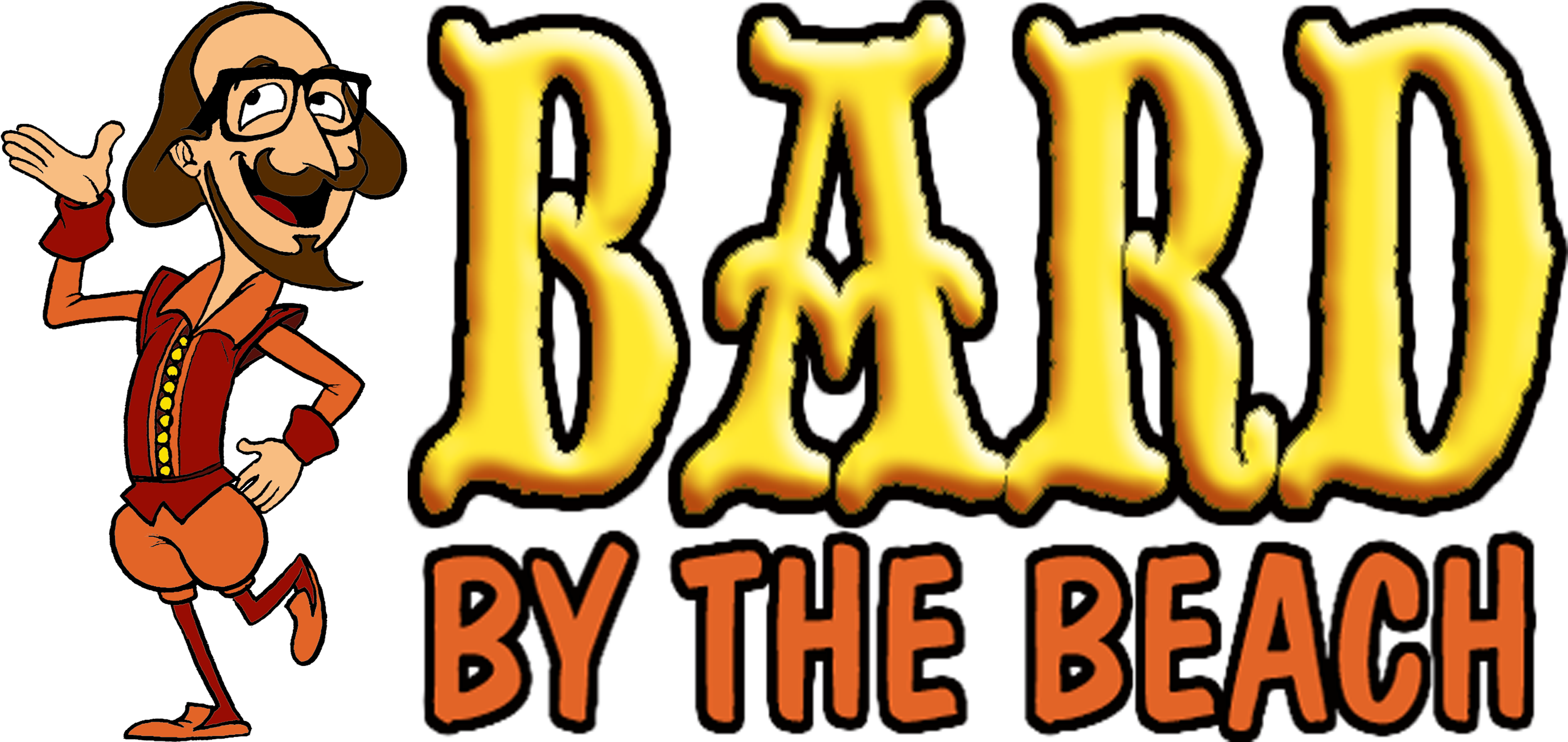 The Bard By The Beach Clipart (7720x3776), Png Download
