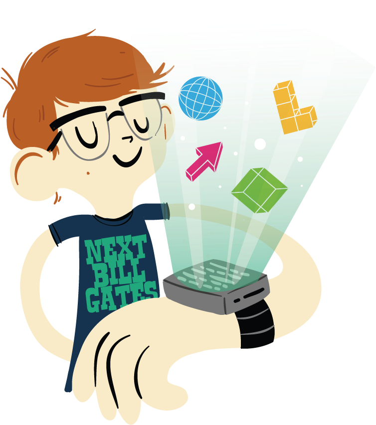 Kids Today Are Carrying Around Amazing Technology Clipart (800x906), Png Download