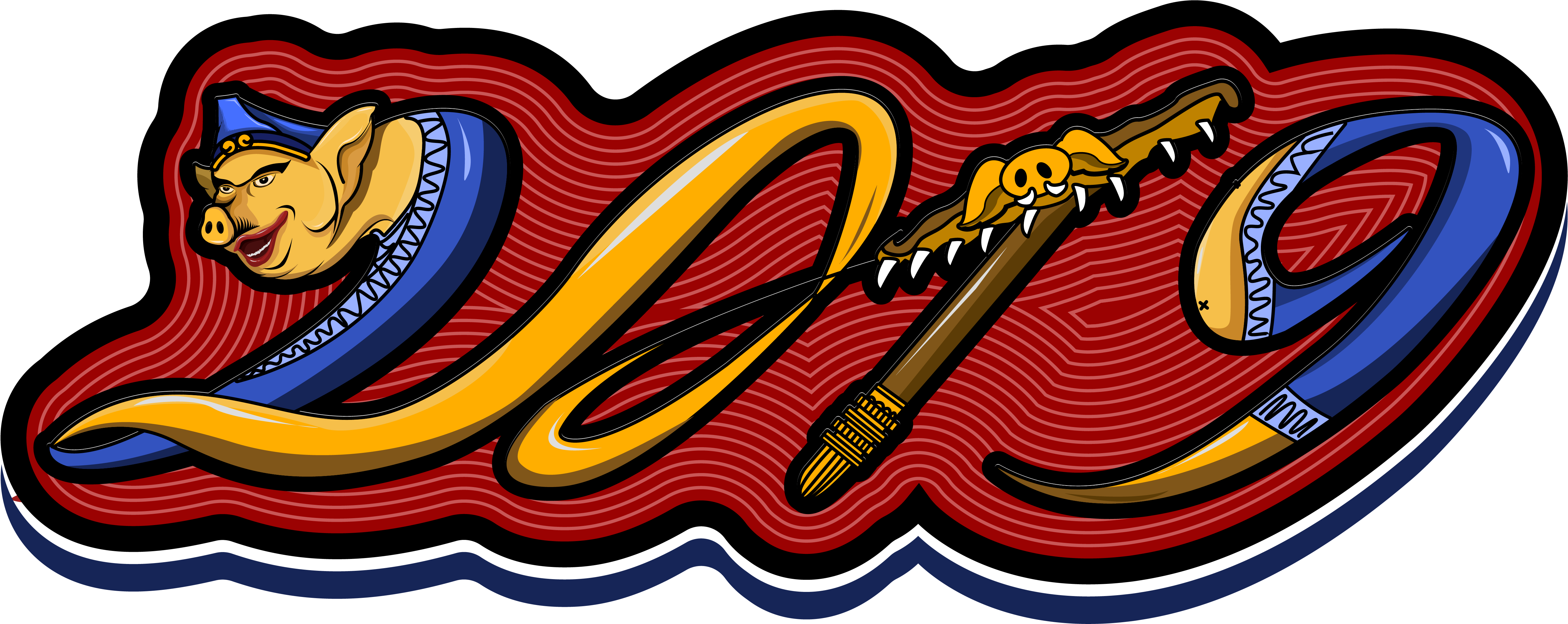 2019 Jahr Schwein Acht Ringe Vektor-illustration Png Clipart (8334x8334), Png Download