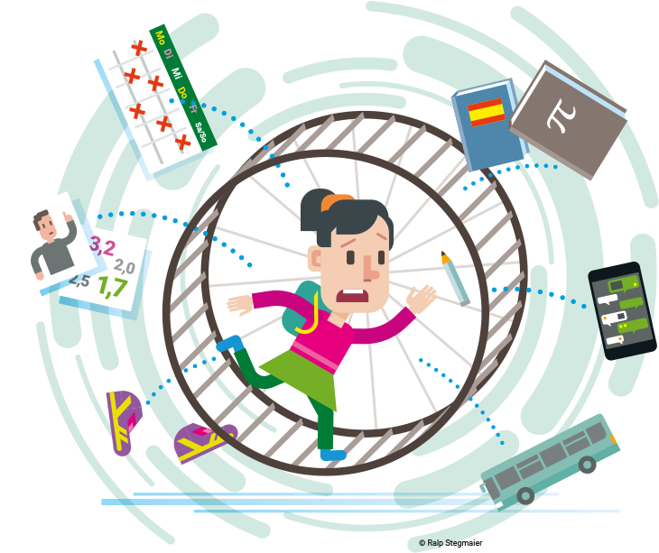 Schüler Haben Einen Full Time Job Clipart (732x626), Png Download