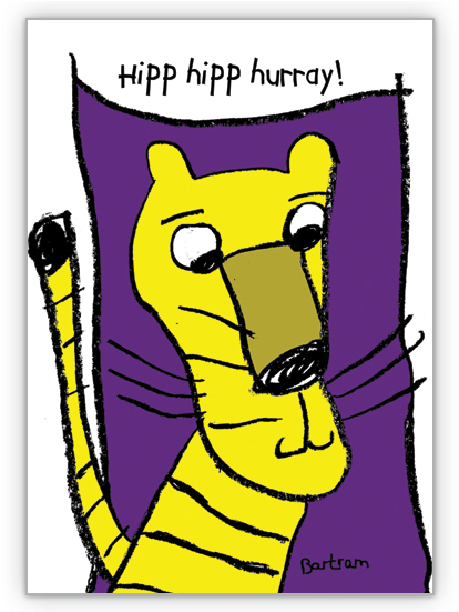 Hipp Hipp Hurray Tiger Clipart (635x550), Png Download