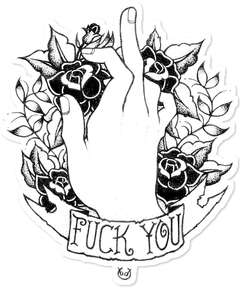 And Tattoo School Old Black White Clipart - Png Download (962x962), Png Download