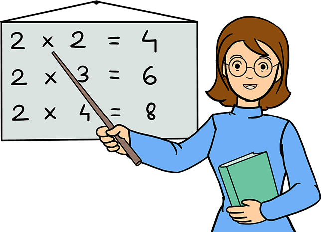 Drawing Teaching Lady Teacher Clipart (680x678), Png Download