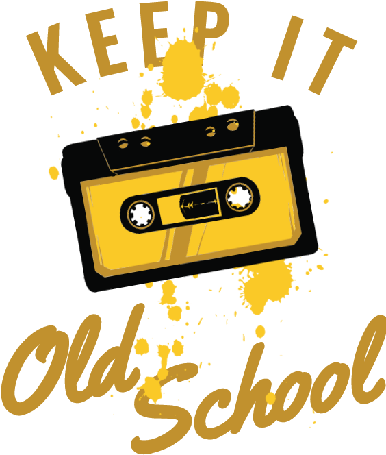 Keep It Old School Clipart (600x712), Png Download