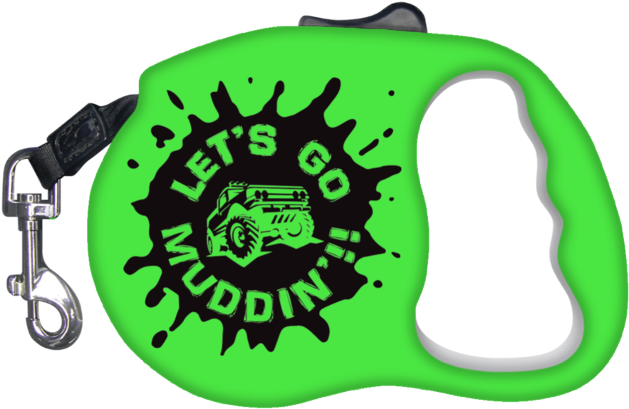 Let's Go Muddin Retractable Leash Clipart (900x900), Png Download