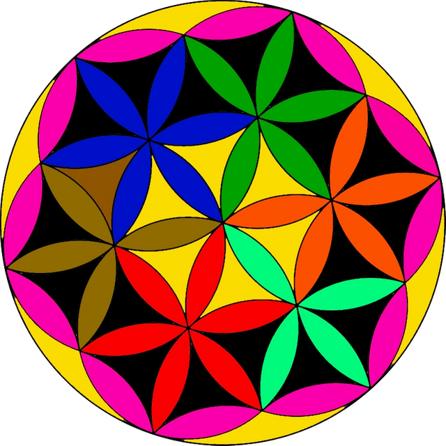 Flower Of Life Clipart (640x640), Png Download