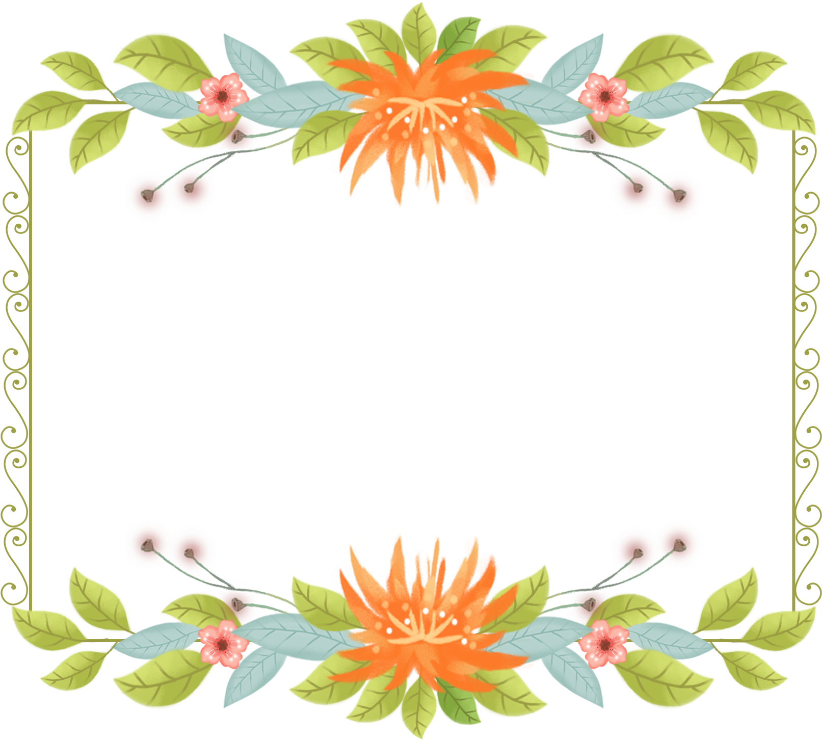 Rechteckig Hand Gezeichnet Frisch Schön Png Und Psd Clipart (2000x2000), Png Download