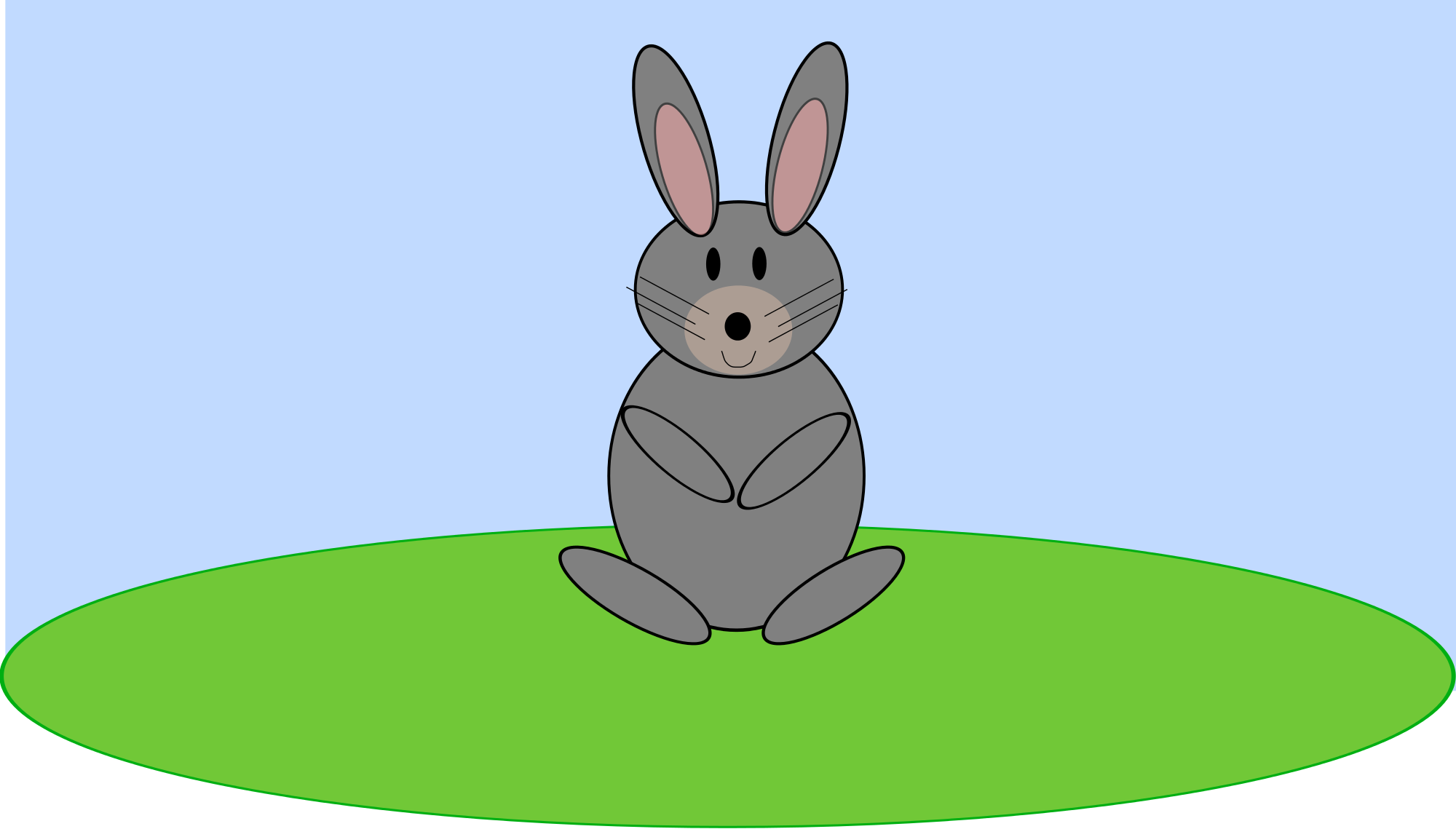 Ein Hase Mit Blauem Ei Clipart (1280x729), Png Download