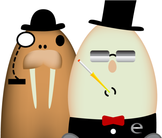 “i Am The Walrus, I Am The Eggman ” Clipart (640x480), Png Download