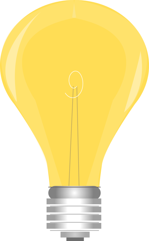 Lightbulb On Pic Source Clipart (495x800), Png Download