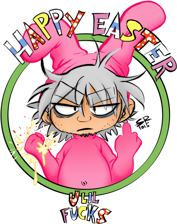 Ostern Cartoon Happy Easter Clipart (600x762), Png Download