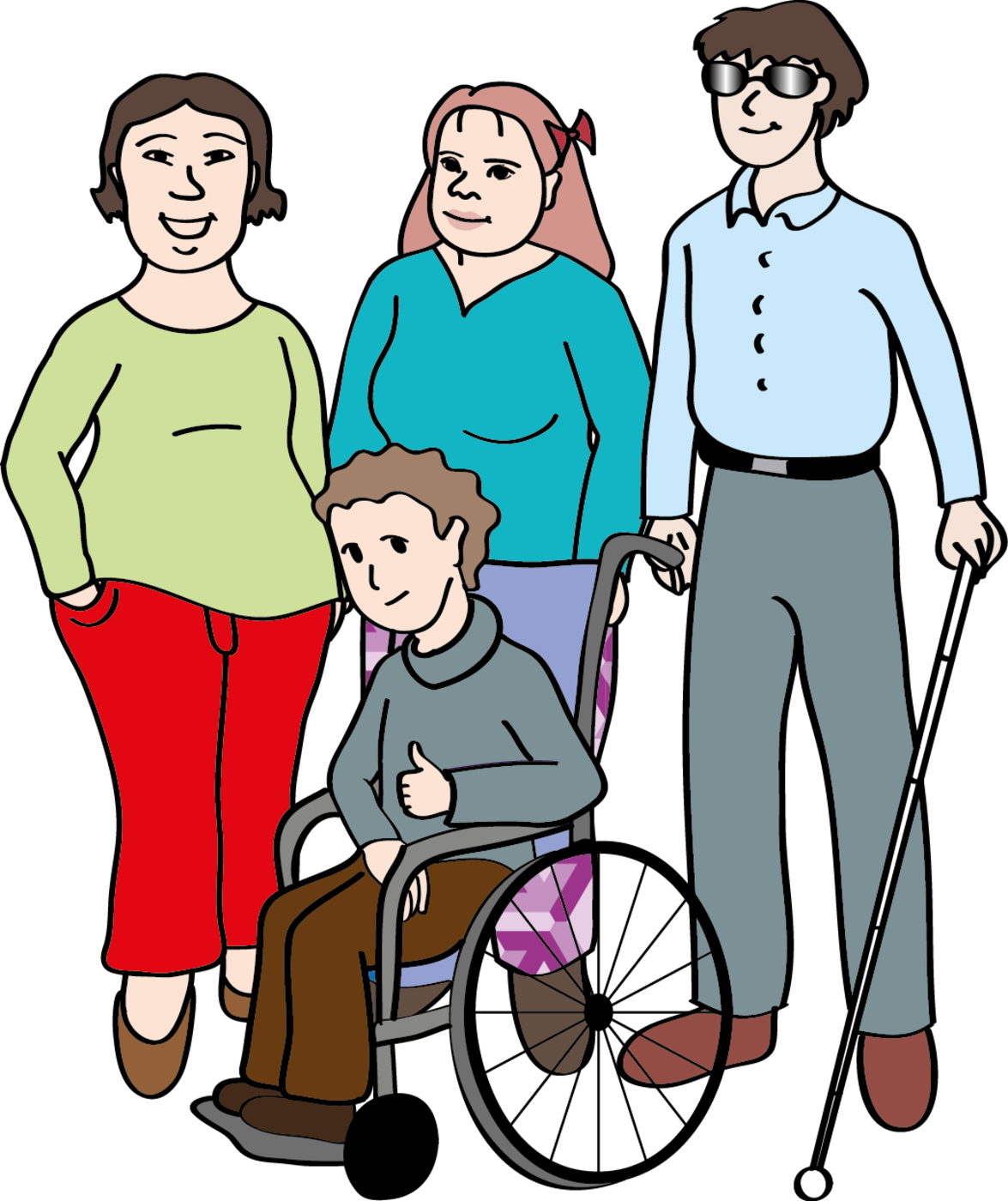 Eine Gruppe Von Verschiedenen Menschen Clipart (1175x1400), Png Download