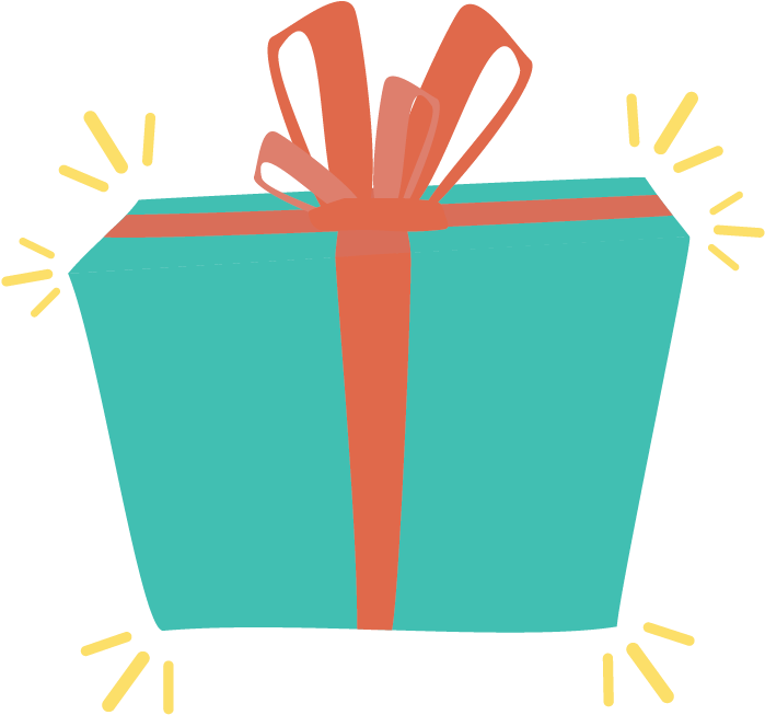 Deine Top Geschenke Auswahl In Einer Kiste Clipart (750x750), Png Download