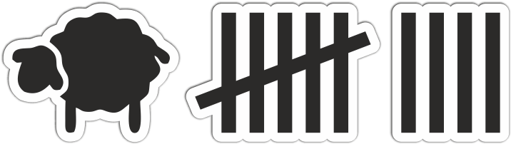 Aufkleber Abschüsse Schaf Clipart (800x800), Png Download