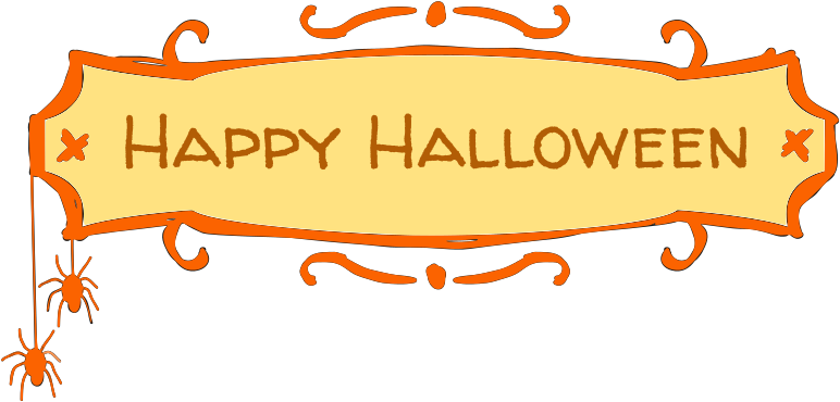 Happy Halloween Clipart (787x392), Png Download