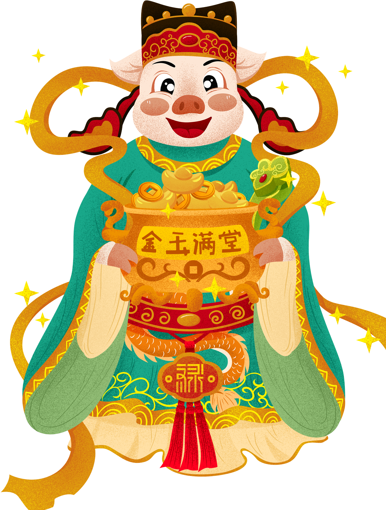 Jin Yu Man Tang Chinesischer Stil Tradition Fu Schwein Clipart (2000x2000), Png Download
