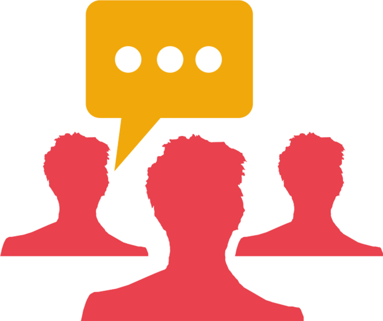Icon Einer Sprechblase Und Drei Personen Clipart (1500x1500), Png Download