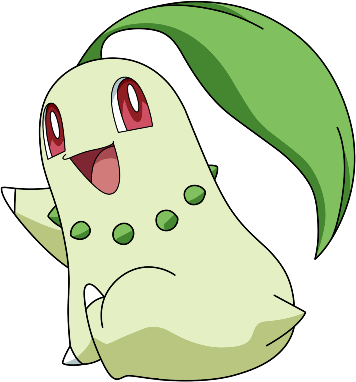 Pokémon Nac Week 6 Grass Chikorita By Rachos Nail Love Clipart (1200x1286), Png Download