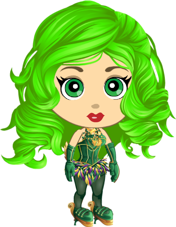Download Green Wavy Long Hair Sf2014 Clipart (2725930) PinClipart