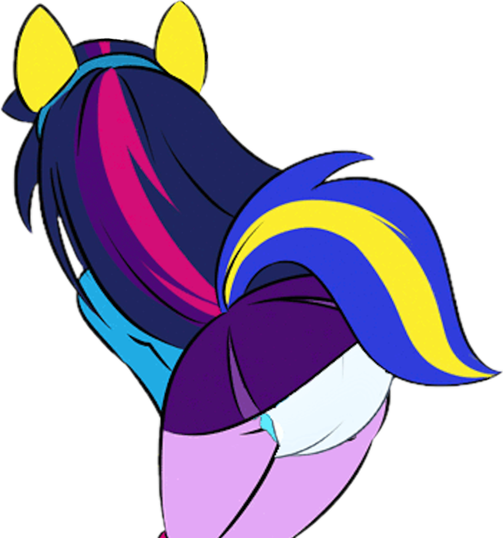 Twilightsparkle Equestriagirls Upskirt Diaper Diaperfet Clipart (1024x1096), Png Download