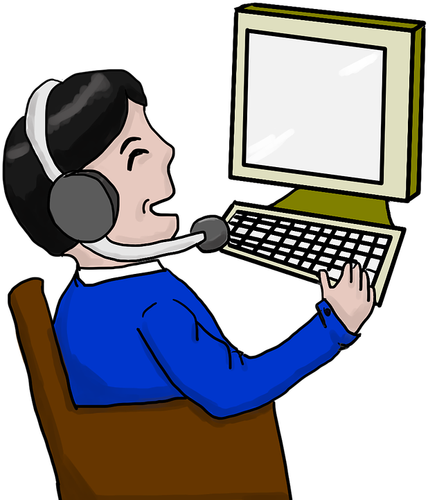 I Must Get Used To My New Setup For Computing Now Clipart (1280x850), Png Download