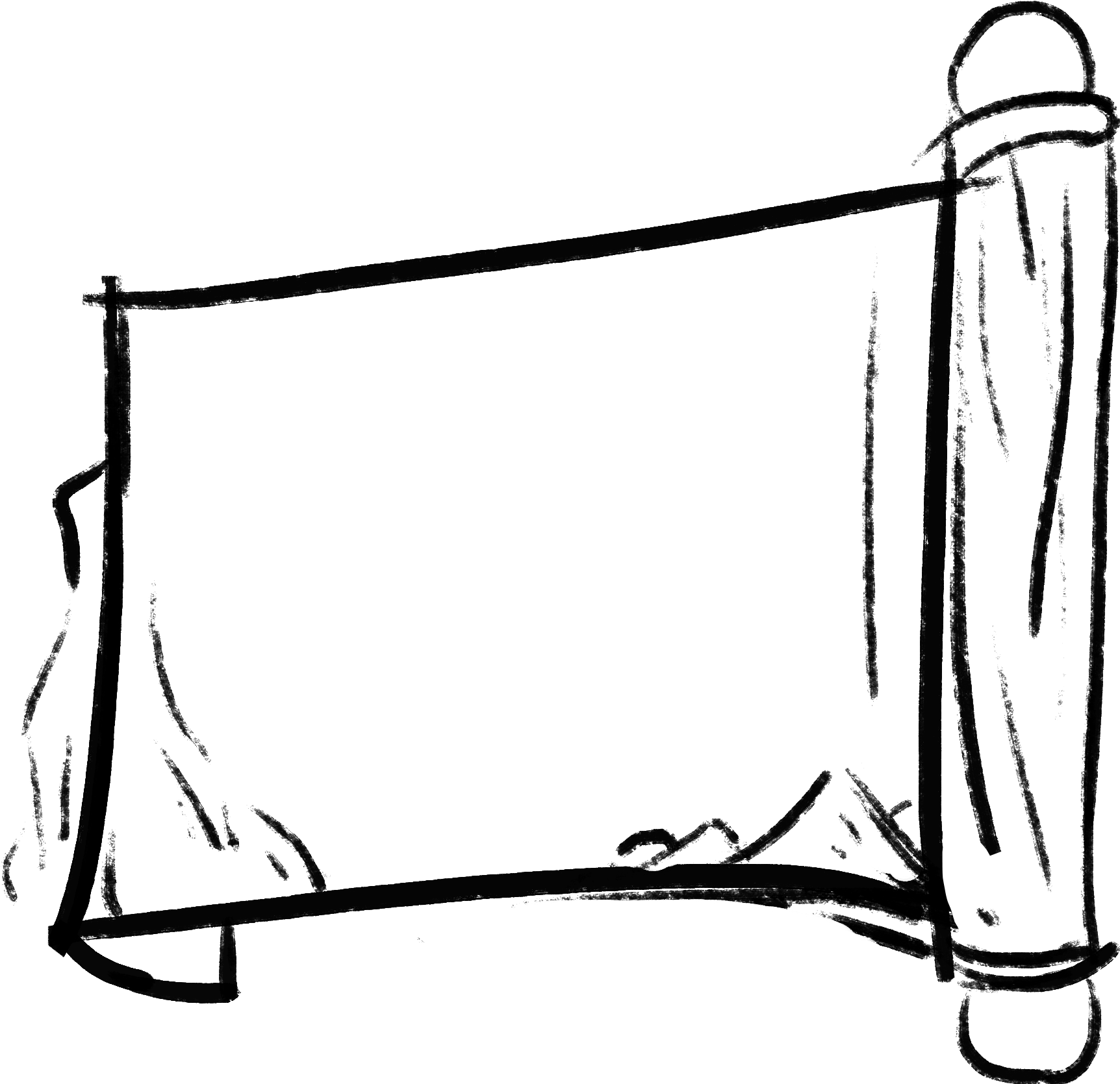 Style Chinois Encre Bordure Défilement Png Et Psd Clipart (2000x2000), Png Download