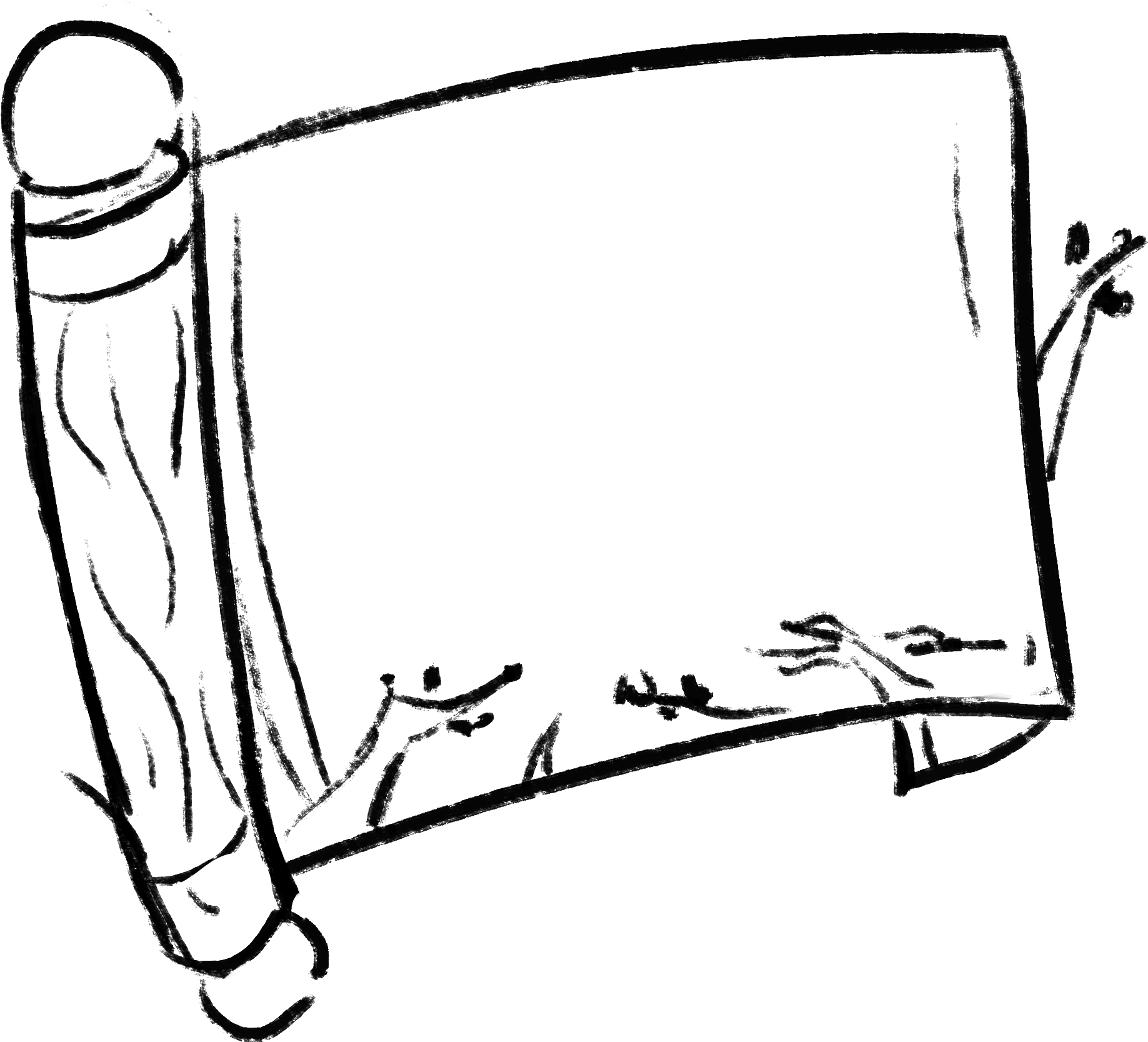 Style Chinois Encre Paysage Défilement Png Et Psd Clipart (2000x2000), Png Download