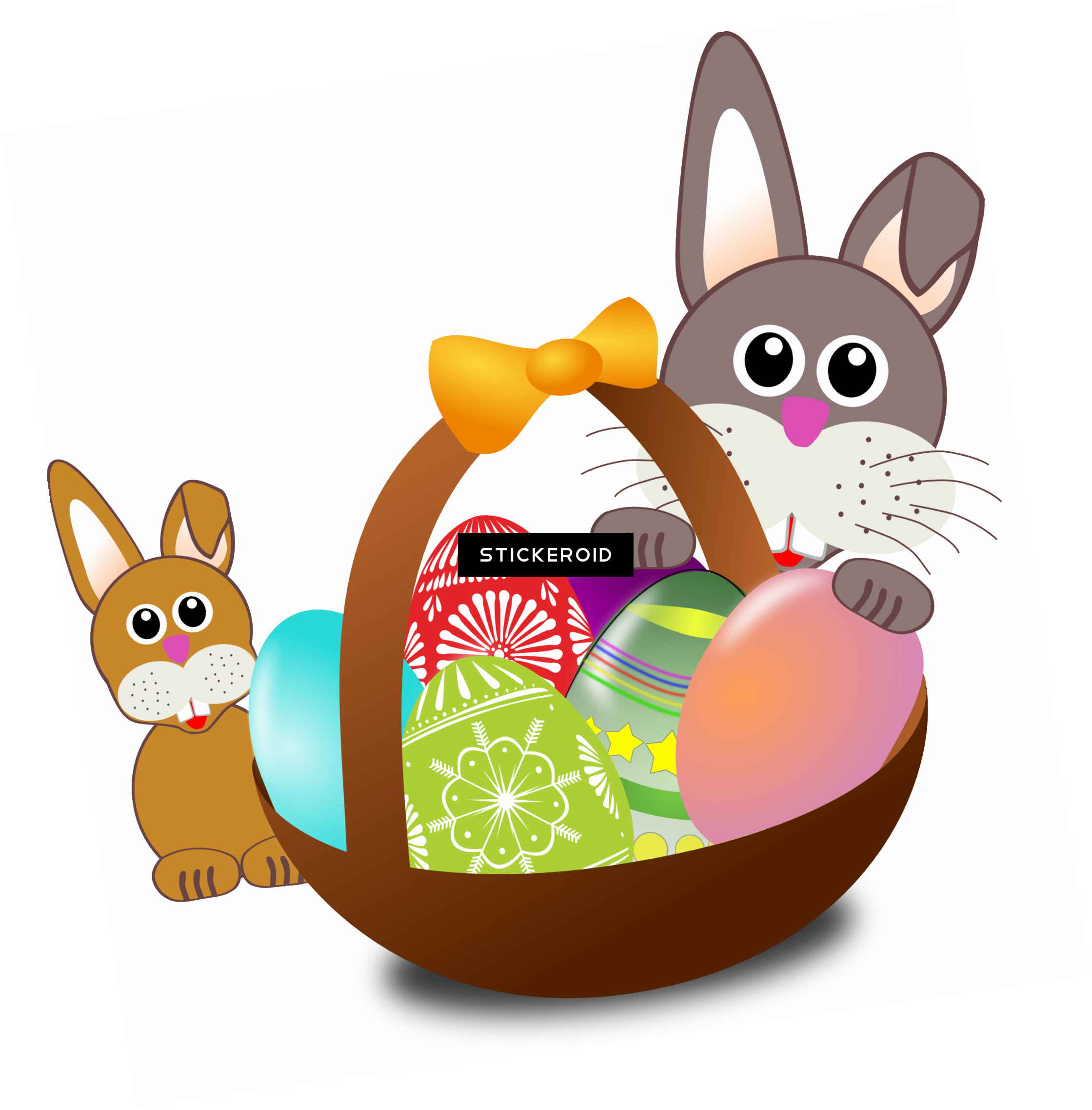 عيد الفصح الأرقى شافطة الخلفية أرنب Clipart (2239x2275), Png Download