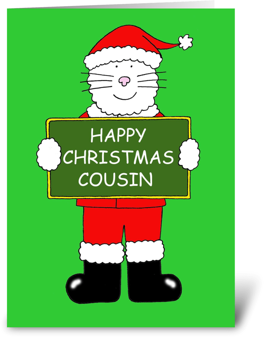 Happy Christmas Cousin Clipart (1050x1188), Png Download