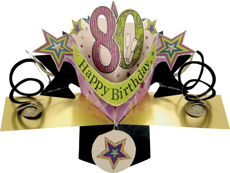Happy 80th Birthday Clip Art - Png Download (800x605), Png Download