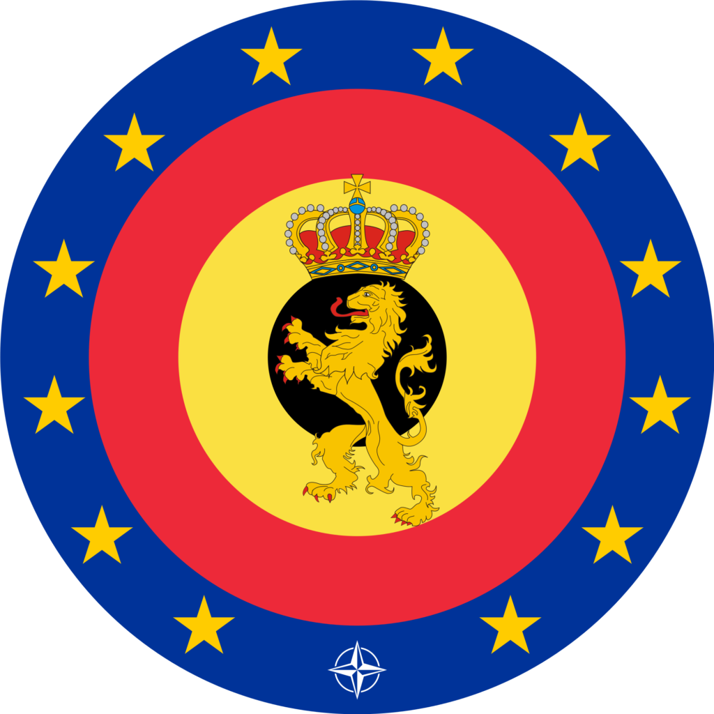 Coats Of Arms Of Belgium Military Forces Clipart (1000x1000), Png Download