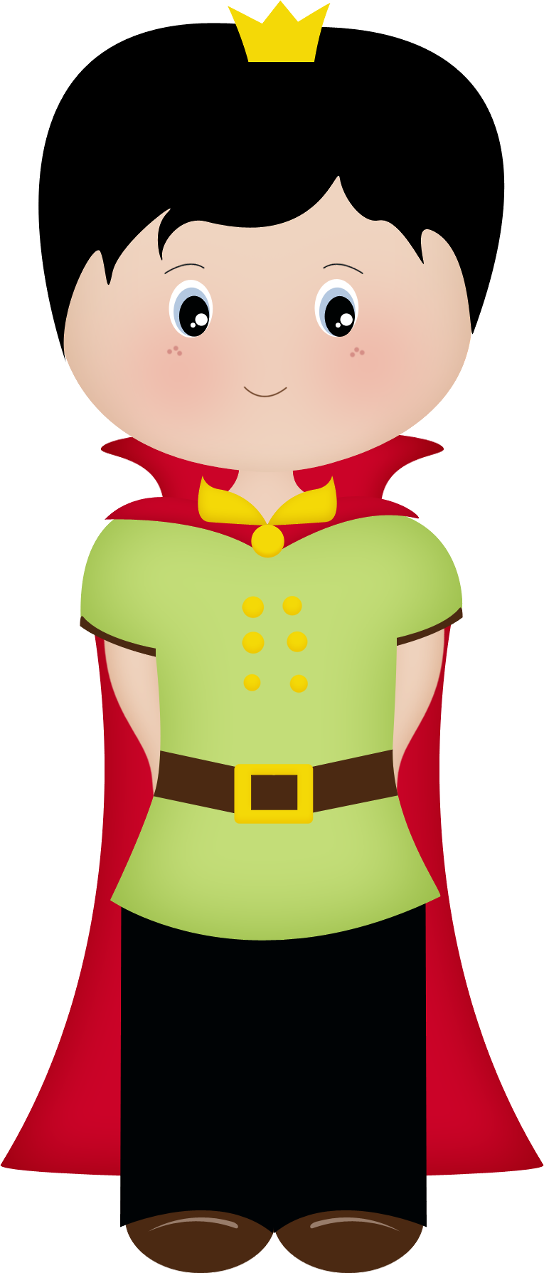 Princesas E Príncipes Clipart (765x1788), Png Download