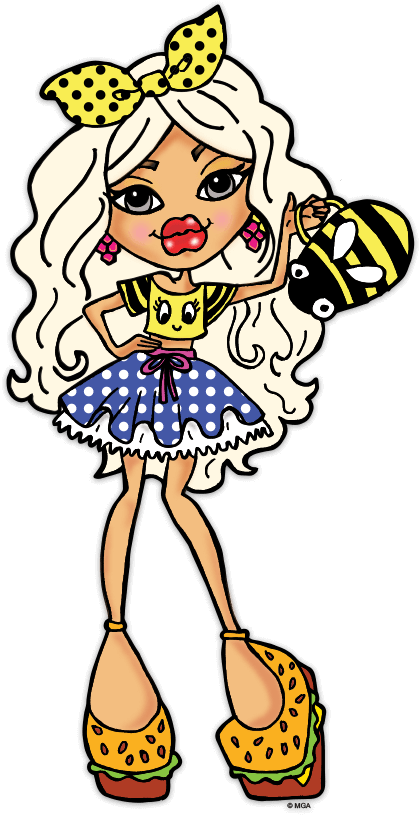 Raya Bratz Doll, Kawaii Fashion, Monster High, Chibi, Clipart (420x815), Png Download