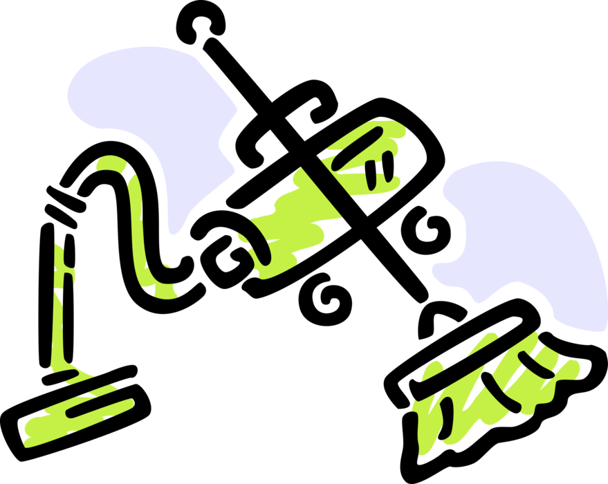 Vacuum Cleaner With Image Clipart (879x700), Png Download