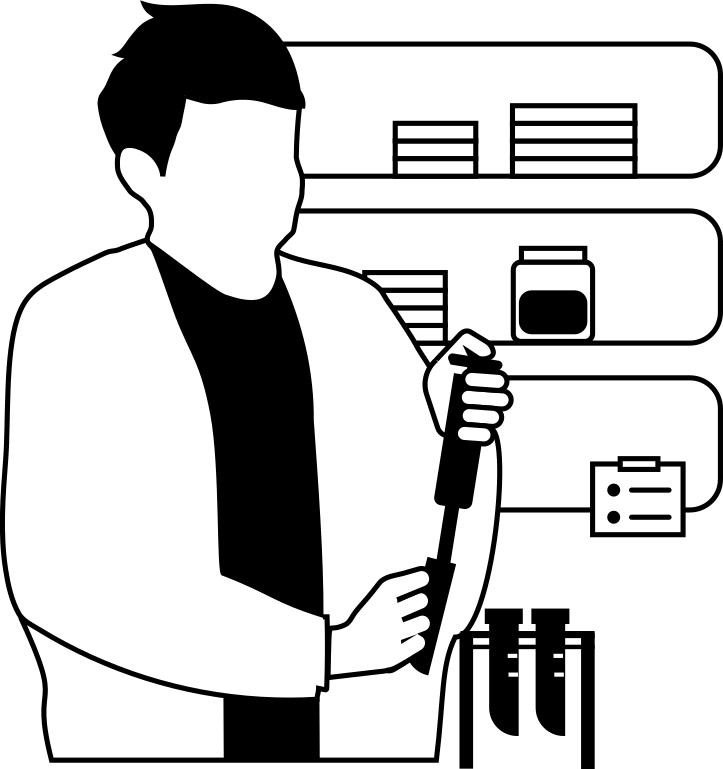 201706 Experiment Silhouette Clipart (723x769), Png Download