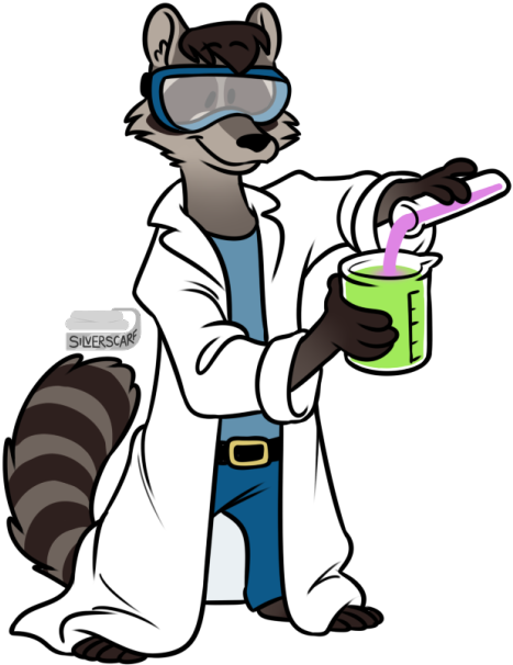 What About A Short Raccoon That Is Always Happy And Clipart (540x635), Png Download