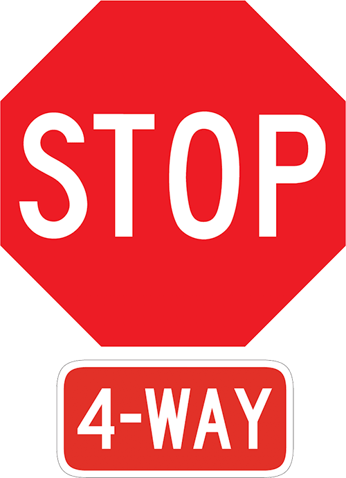 4-way Stop Clipart (500x689), Png Download