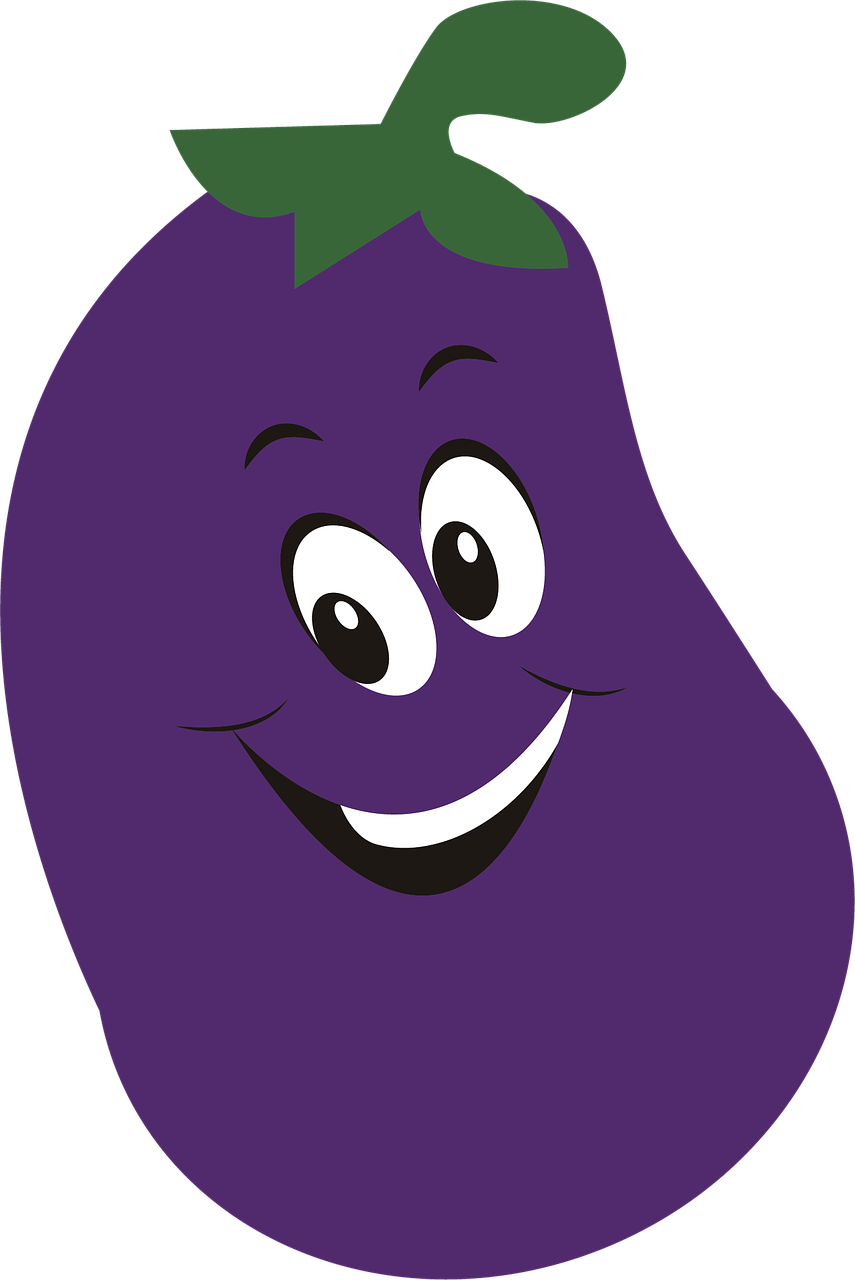 Vegetable Food Eggplant Clipart (855x1280), Png Download