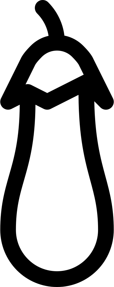 Eggplant Comments Clipart (392x980), Png Download