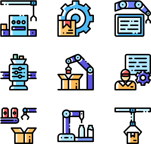 Mass Production Clipart (600x564), Png Download