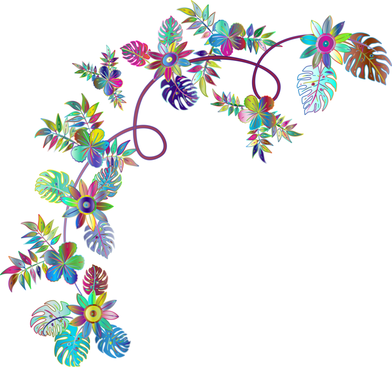 Line Art Floral Design Painting Cut Flowers Clipart (800x750), Png Download