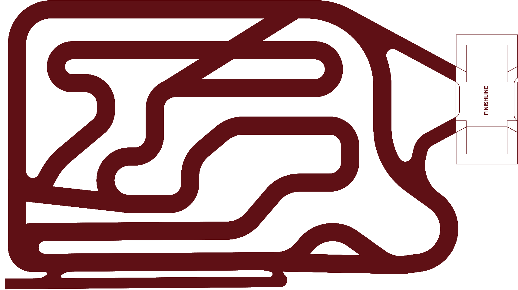 Tired Clipart Finish Line - Png Download (2554x985), Png Download