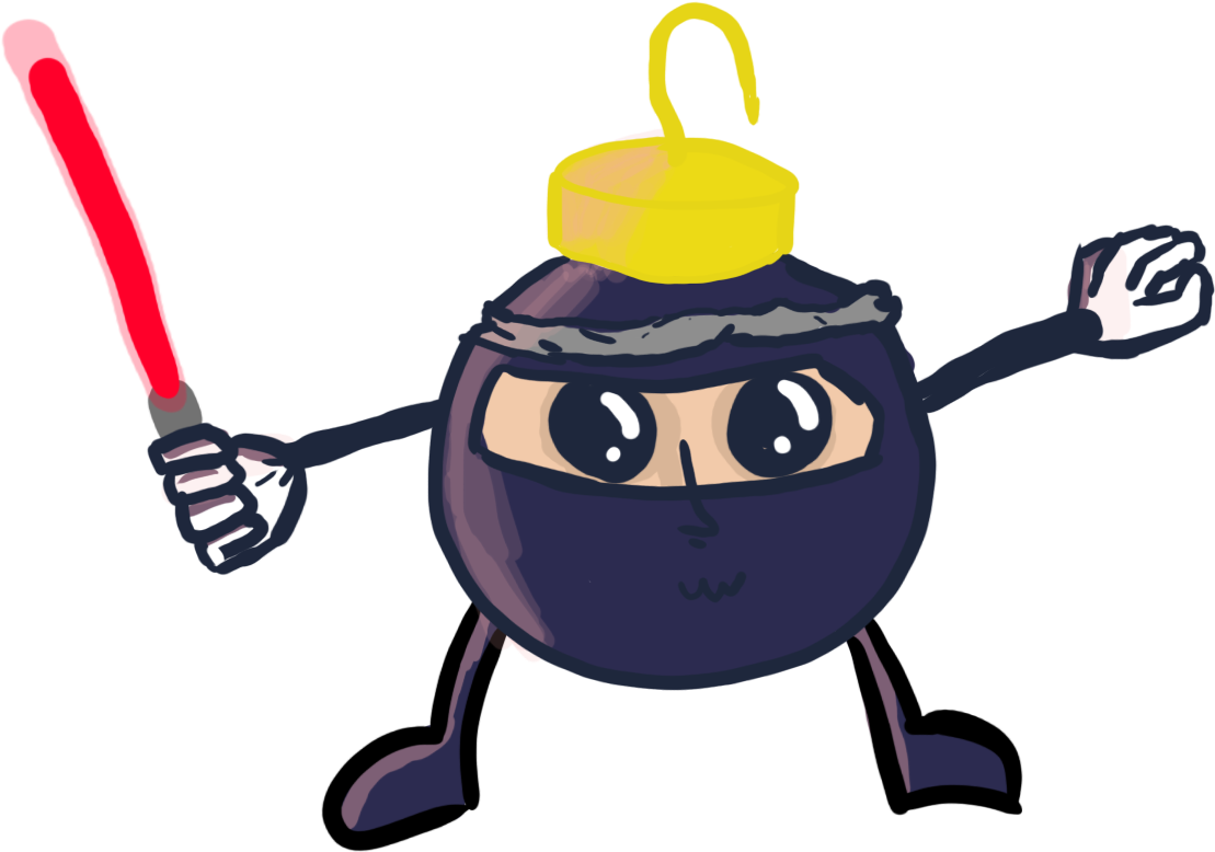 The Christmas Ninja Clipart (2736x1824), Png Download