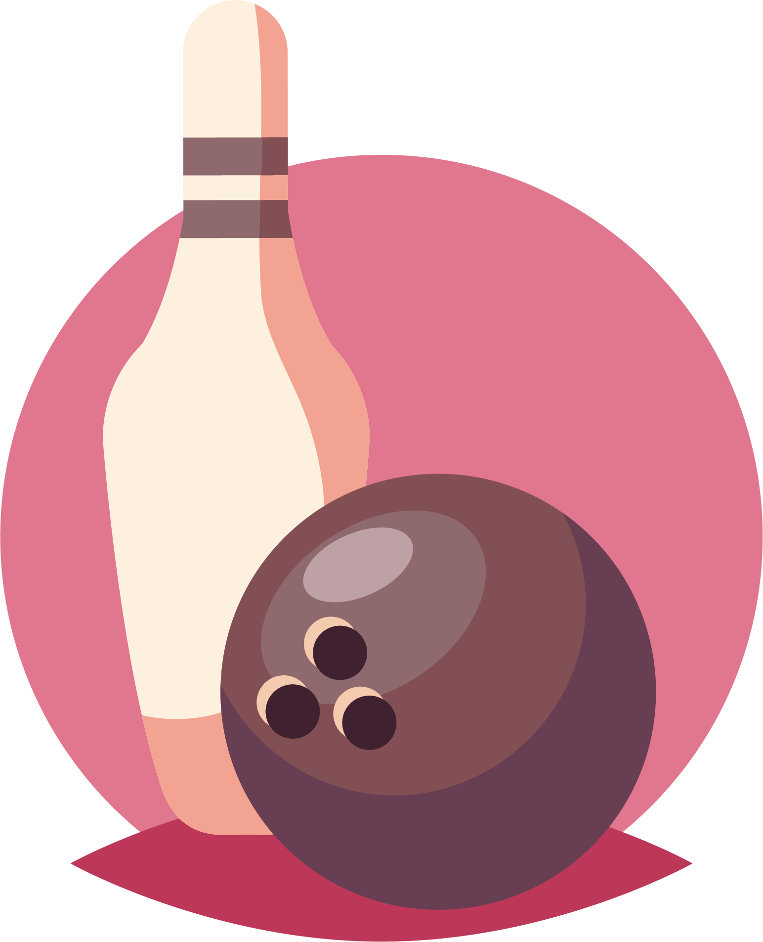 Bowling Ball Ten Pin Bowling Bowling Pin Clip Art - Png Download (1544x1904), Png Download