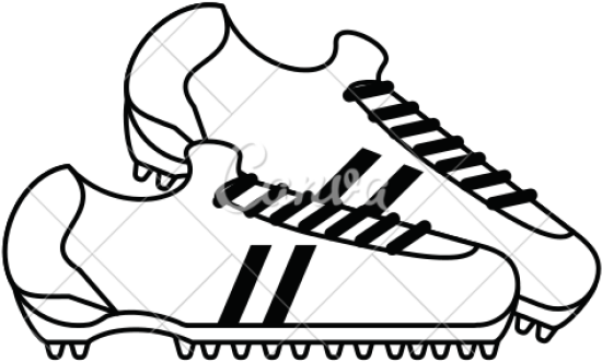 Drawn Football Soccer Cleat Clipart (640x480), Png Download