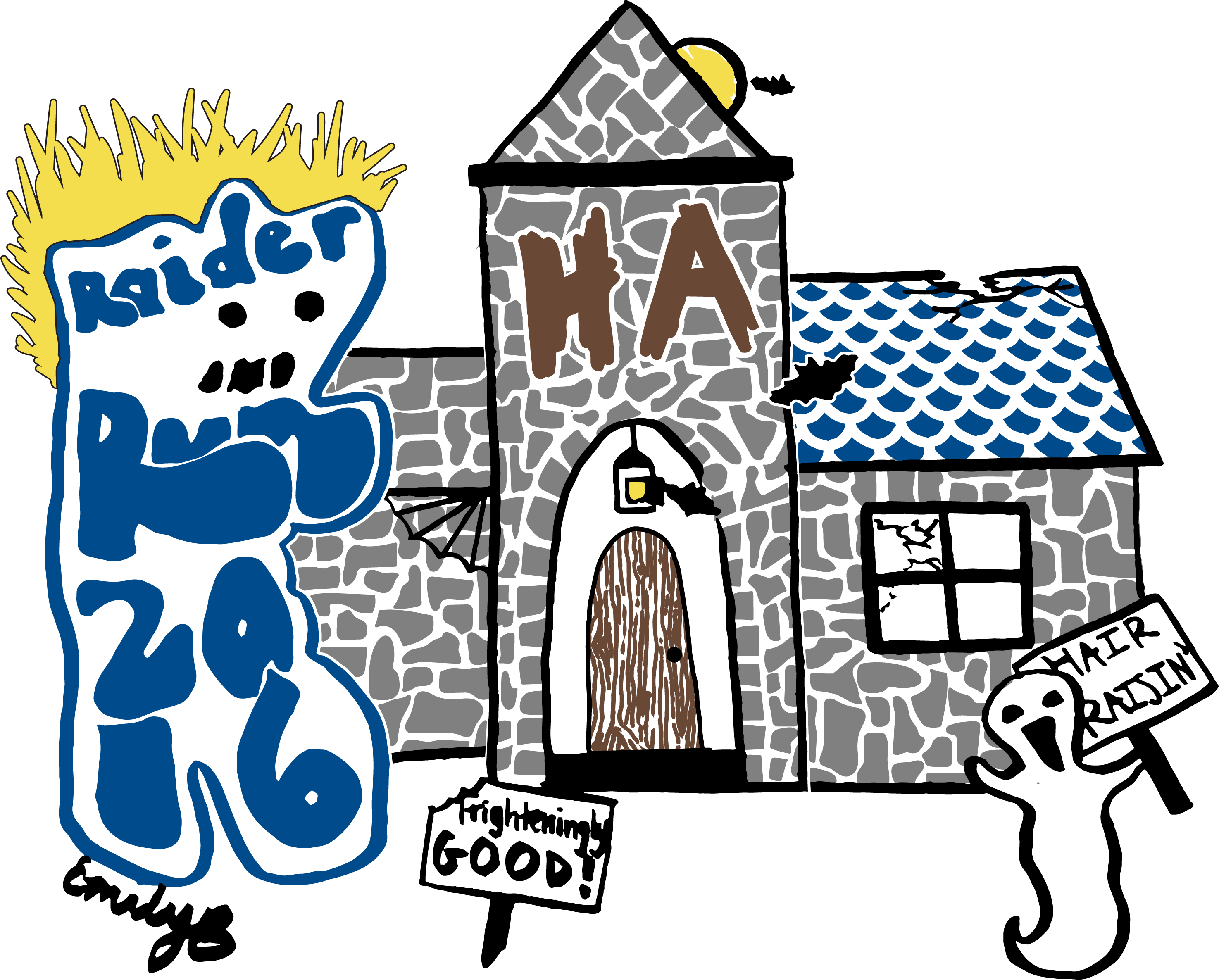 Raider Run 2016 Drawing Expanded Gray Clipart (2949x2396), Png Download