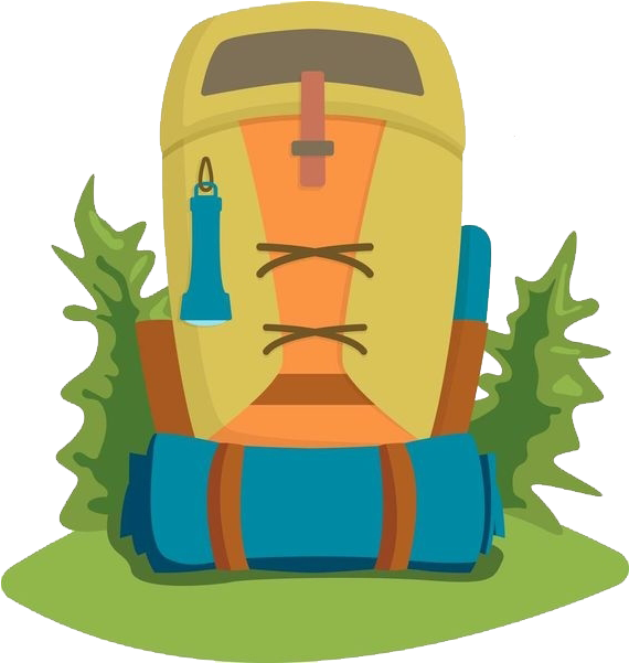 Backpack Drawing Bidezidor Kirol Illustration Clipart (600x600), Png Download