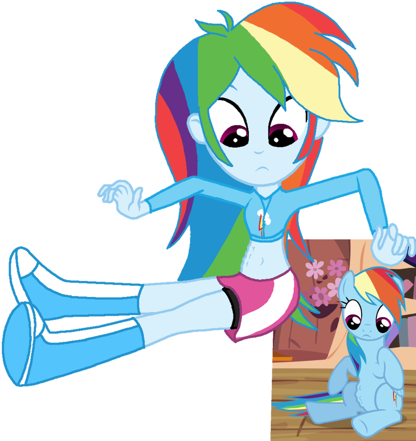 Fanart Rainbow Dash S Clipart (851x939), Png Download