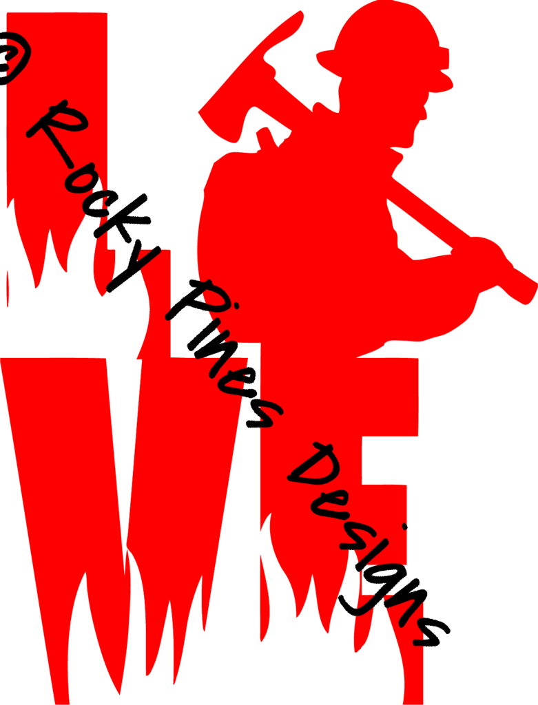 Love A Wildland Fire Fighter Decal For Wildland Firefighter Clipart (781x1024), Png Download