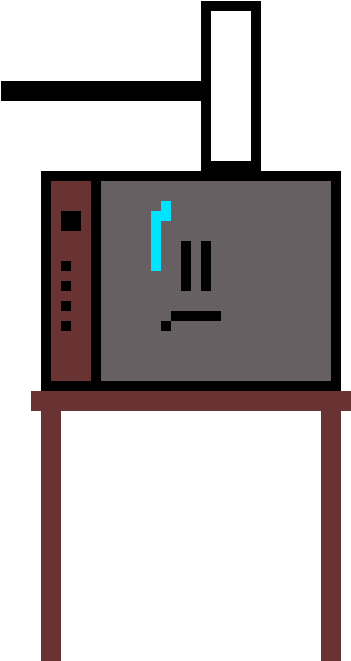 Unlucky Old Tv Clipart (500x710), Png Download